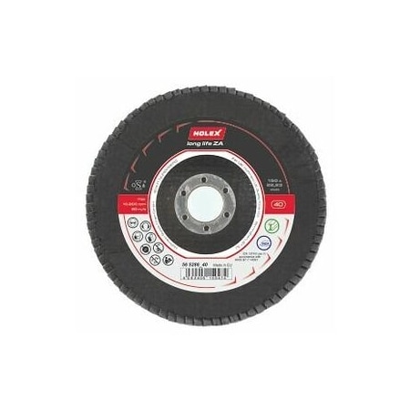 Holex Long Life ZA Flap Disc, Dia: 150 mm, Grit: 40 565286 40